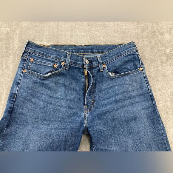 Levi’s Men’s 34x32 502 Taper Jeans Blue Denim Regular Fit Stretch Casual - Picture 4 of 13